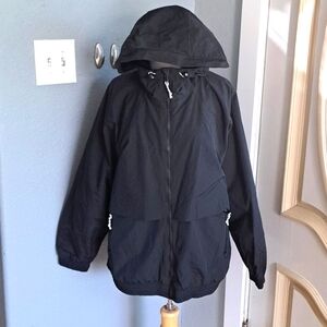 Old Navy Black Hooded Jacket